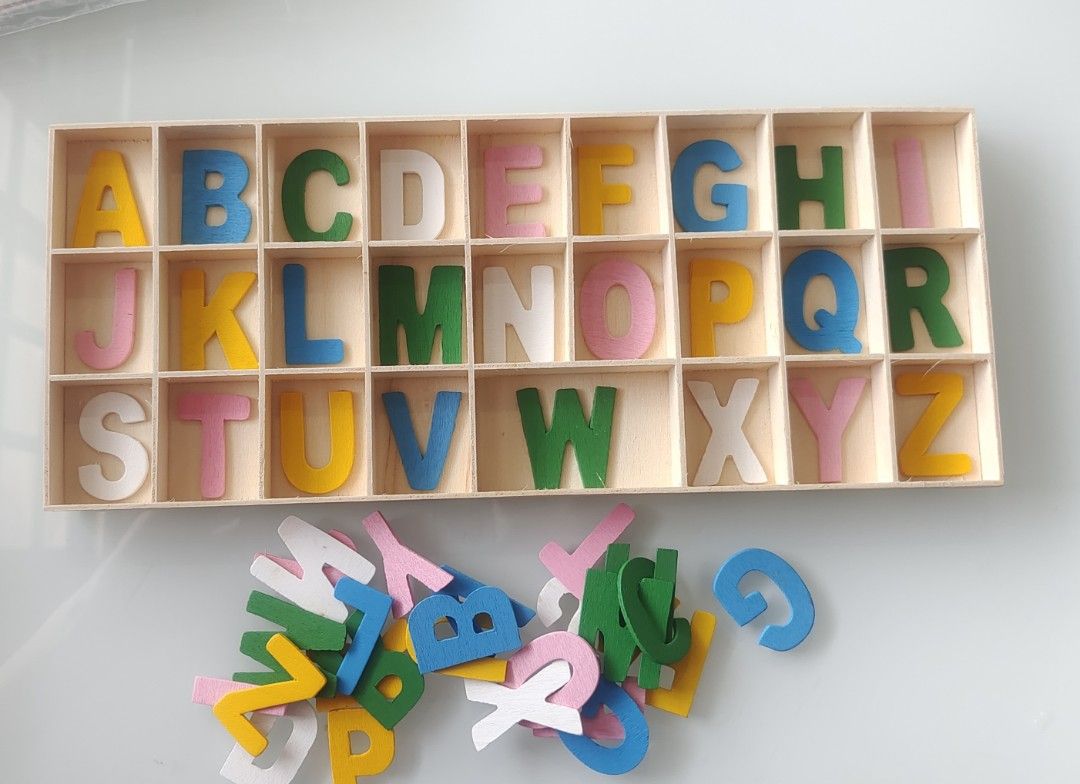 Wooden Alphabet Matching Set Babies Kids Infant Playtime On Carousell Wooden Alphabet Matching Set Babies Kids Infant Playtime On Carousell