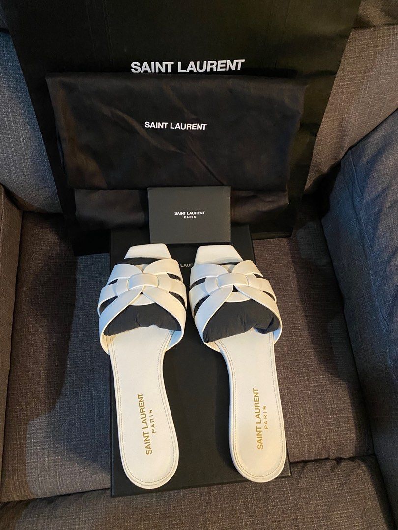 Ysl slides, Luxury, Sneakers & Footwear on Carousell