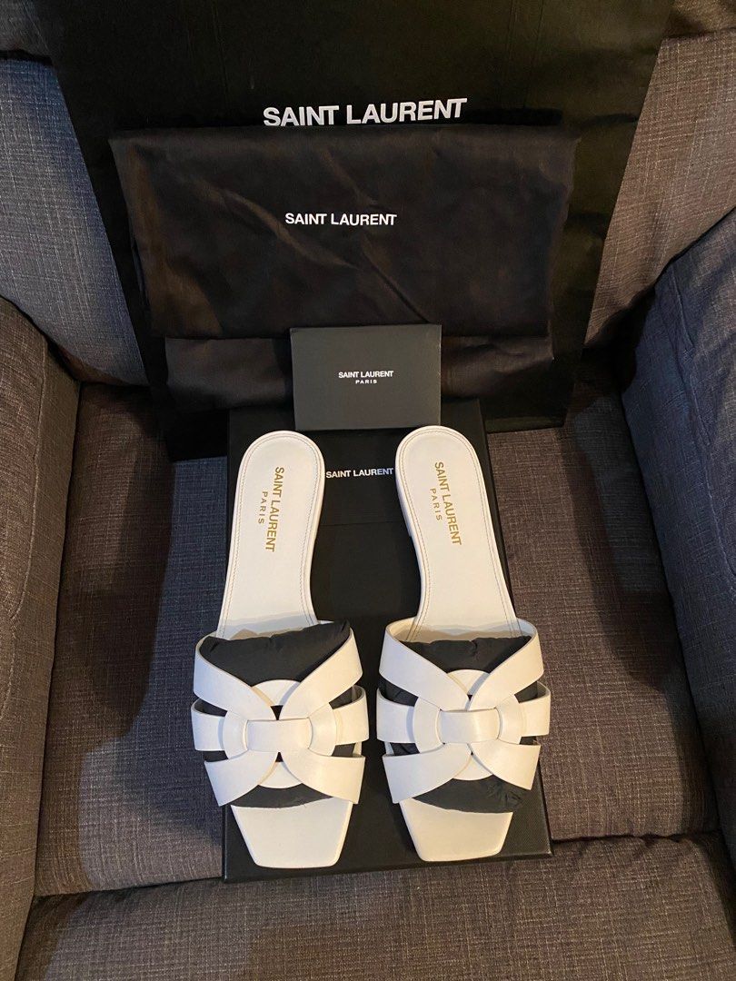 Ysl slides, Luxury, Sneakers & Footwear on Carousell