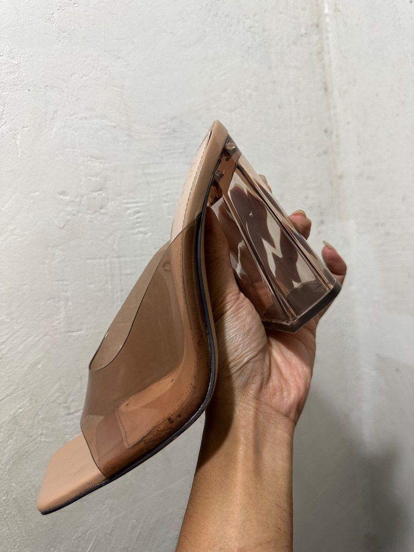 perspex mules zara