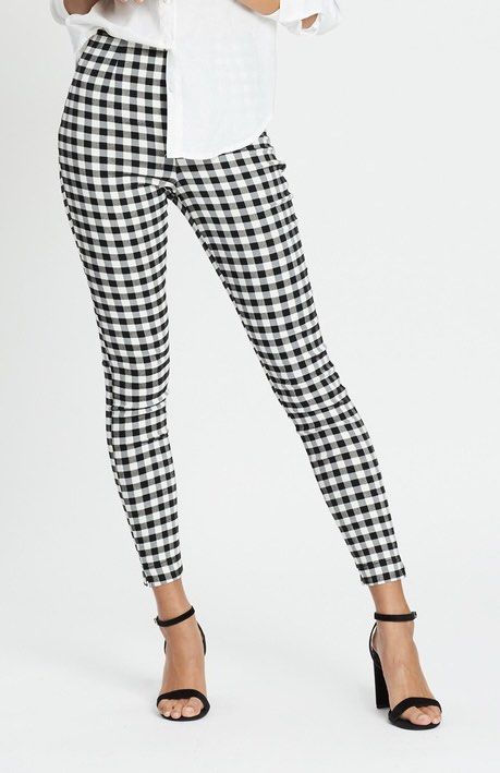 Gingham jeans hotsell