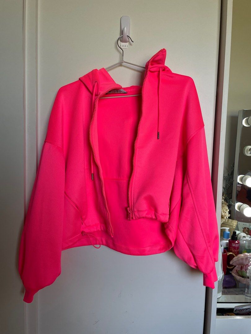 ZARA Pink Jacket Women s Fashion Coats Jackets and Outerwear on