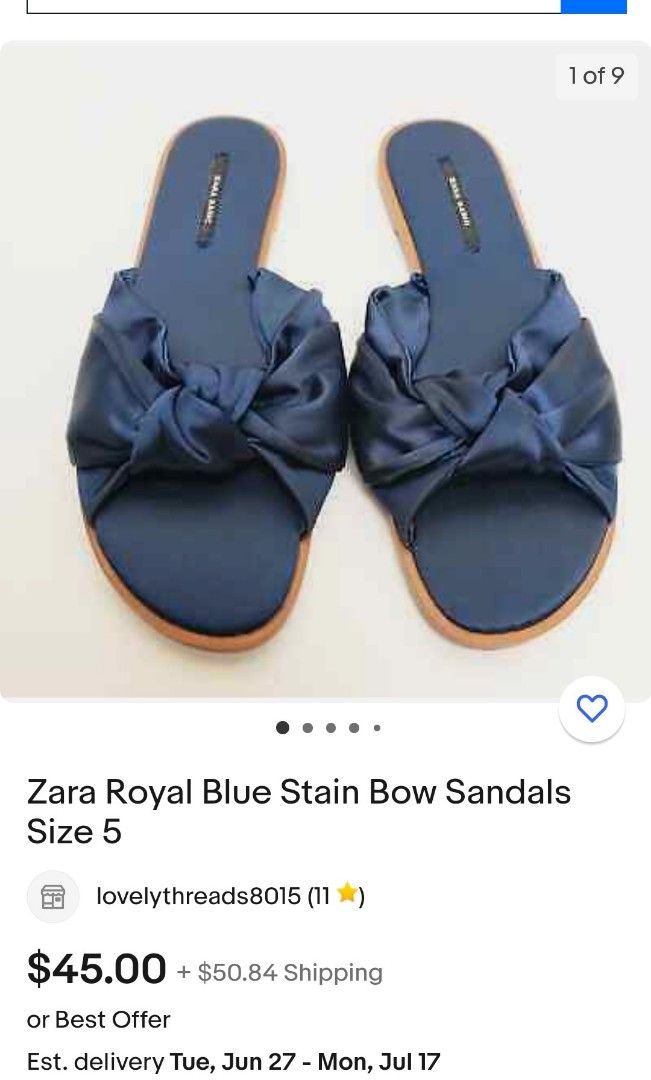 Royal blue clearance sandals size 11
