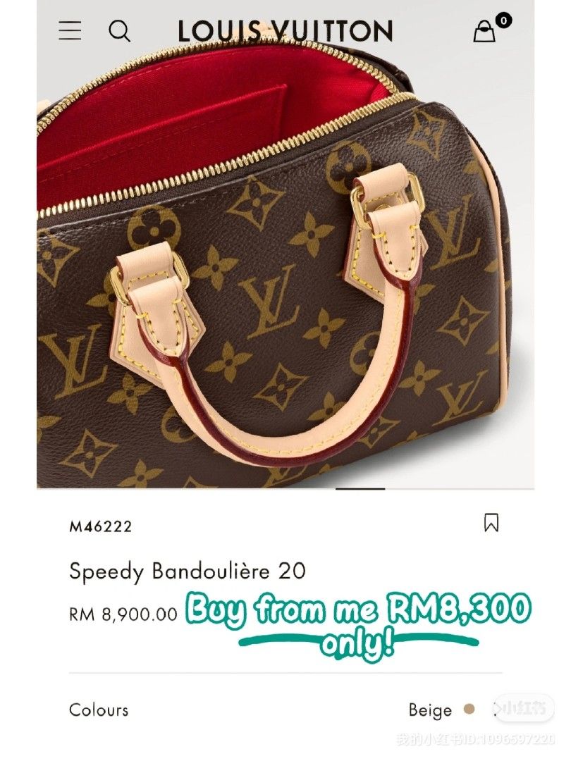 Speedy Bandoulière 20 Bag Monogram Canvas - Handbags M46222