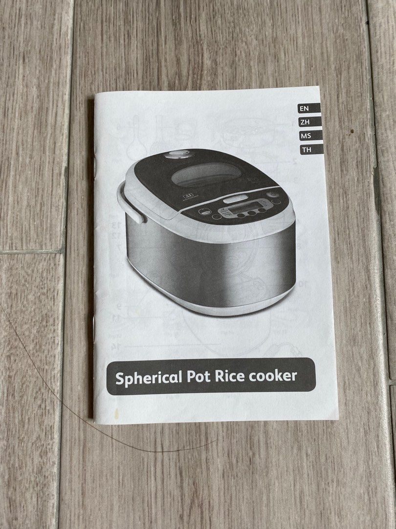 1.8L Tefal Spherical Pot Rice Cooker, TV & Home Appliances, Kitchen