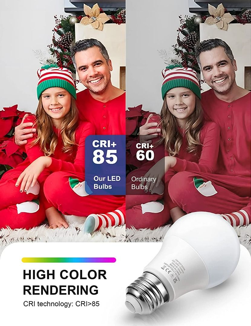 2349) TECHGOMADE BAYONET LIGHT BULB, B22 LED BULB, 200W EQUIVALENT, 23W ...