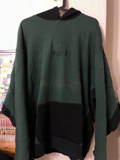 原價3880元 Demarcolab labtaipei 帽t 軍綠 拼接 連帽