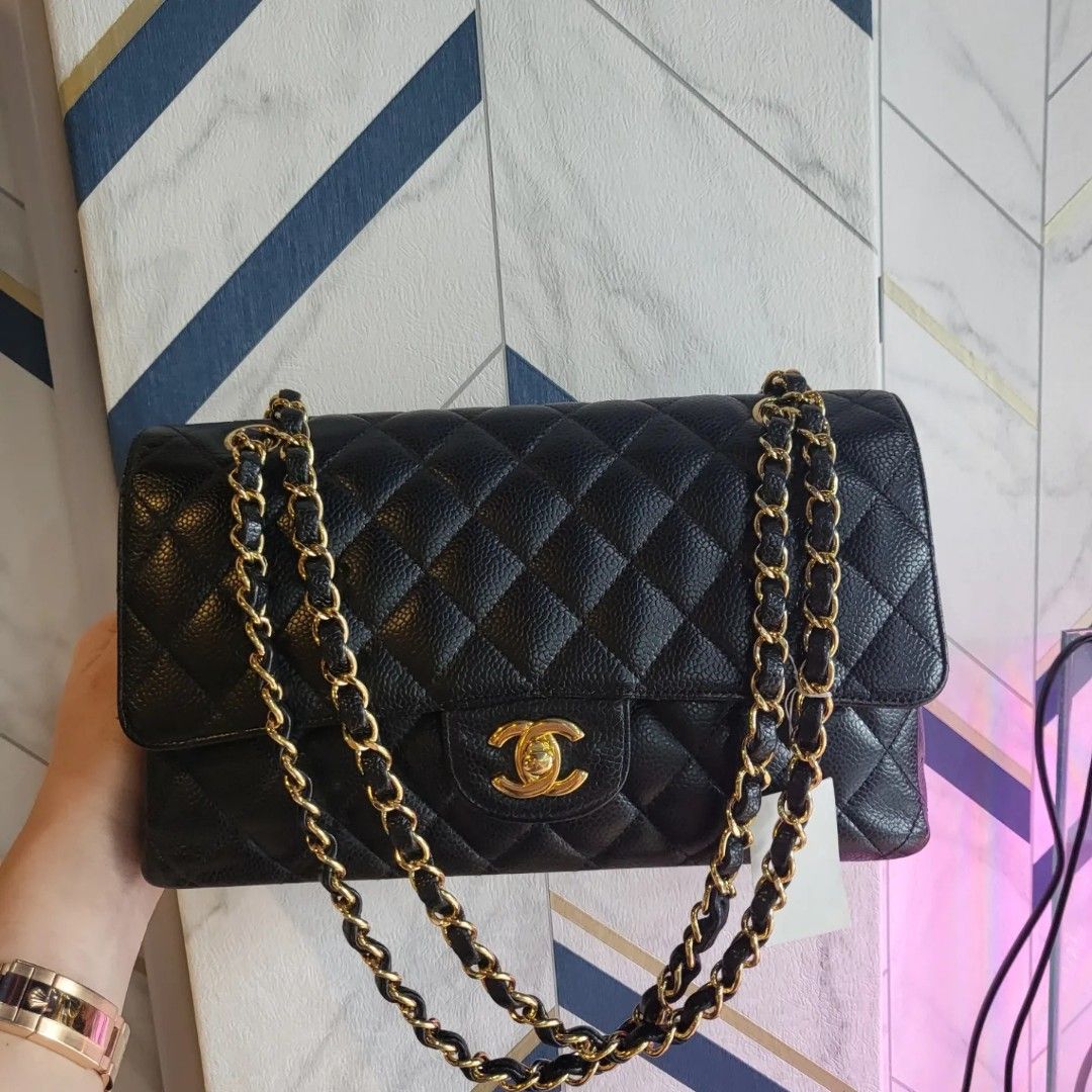 CHEAPEST 8990! Full Set Chanel Classic Medium Flap, Luxury, Bags & Wallets on Carousell