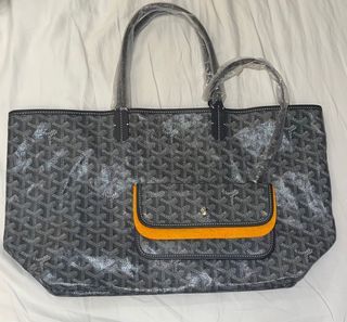 全新真品 GOYARD 高德亞 特殊色 灰色 中款PM SAINT LOUIS  tote bag 聖路易 托特包 購物包 媽媽包