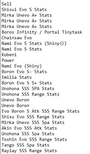 Power (Fiend) EVO GOOD STAT S+ A S+