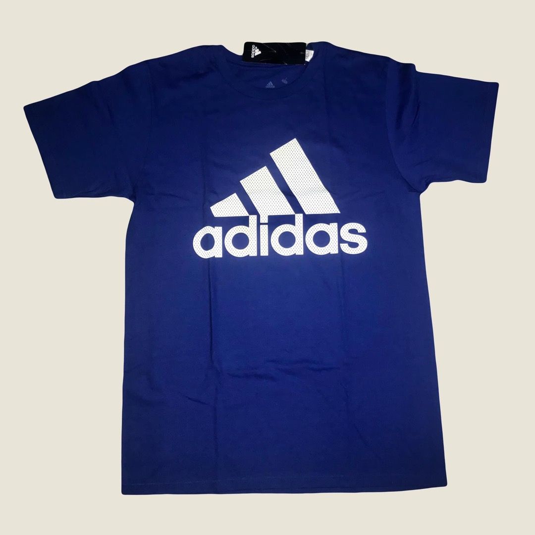 Blue addidas shirt hot sale