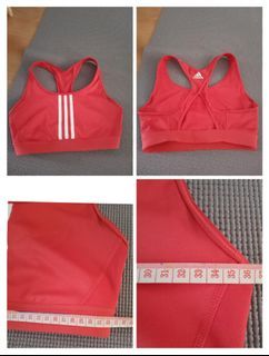 Adidas dark pink sports bra