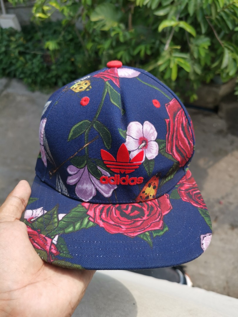 Adidas floral, Men's Fashion, Watches & Accessories, Caps & Hats on ...