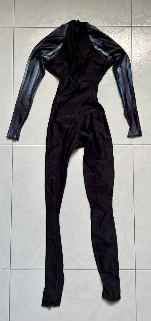 Black adidas full body swimsuit hotsell