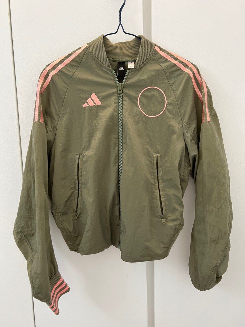 Khaki green adidas jacket top