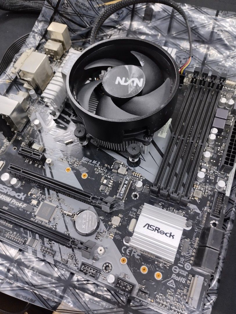 AMD Ryzen 5 3600 with ASRock B450M Pro4 F Motherboard AM4