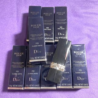 AUTHENTIC Dior rouge couture color lipstick comfort and wear classic matte nude shade feel good red shade