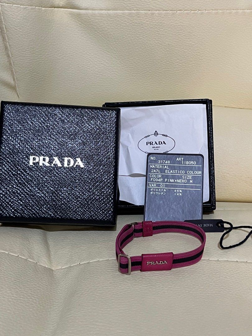 Prada elastic bracelet discount