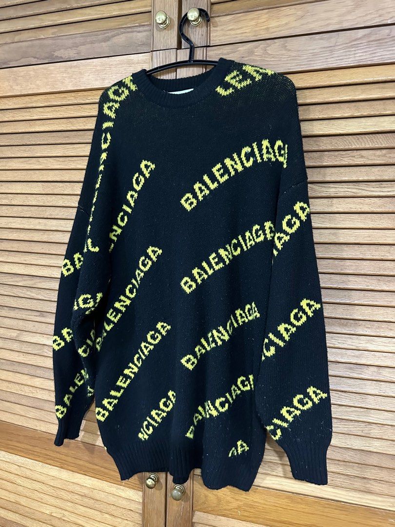 Balenciaga top sweater gold