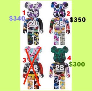 Bape Bathing Ape 28th Anniversary  400% Bearbrick