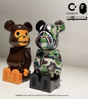 Bape Bearbrick Cleverin Set