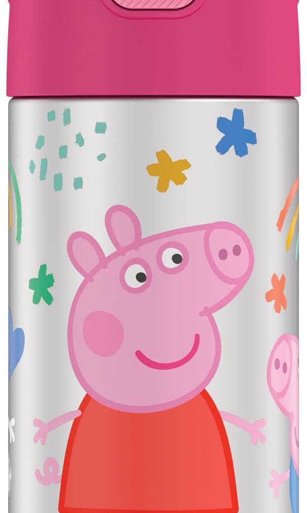 BN Authentic Thermos Funtainer 12 Ounce Peppa Pig Stainless Steel