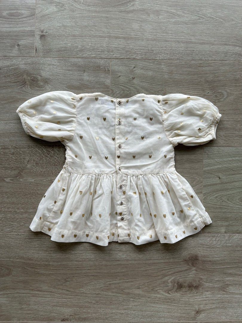 bonjour diary tunic blouse 6y ボンジュール