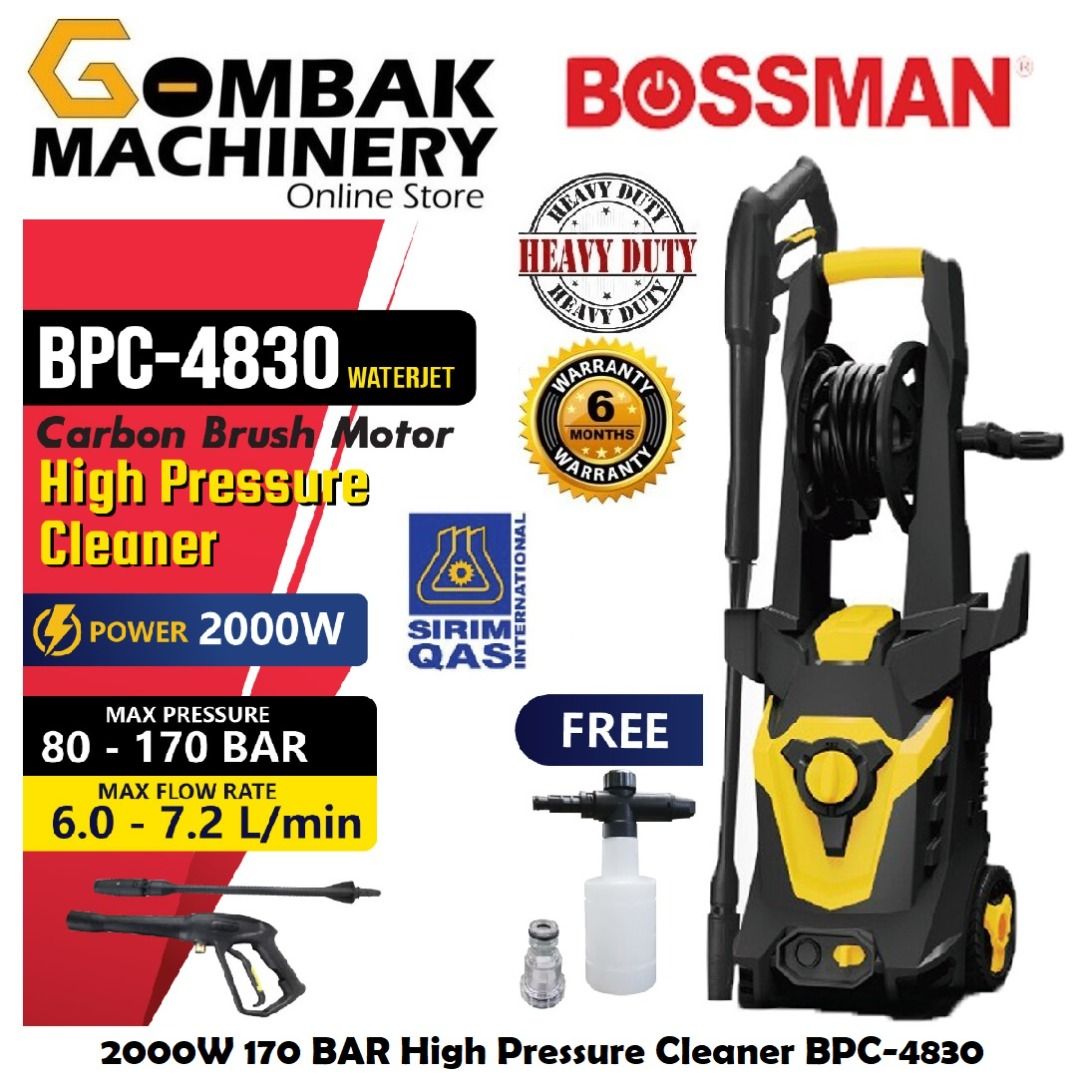 Bossman high shop pressure washer