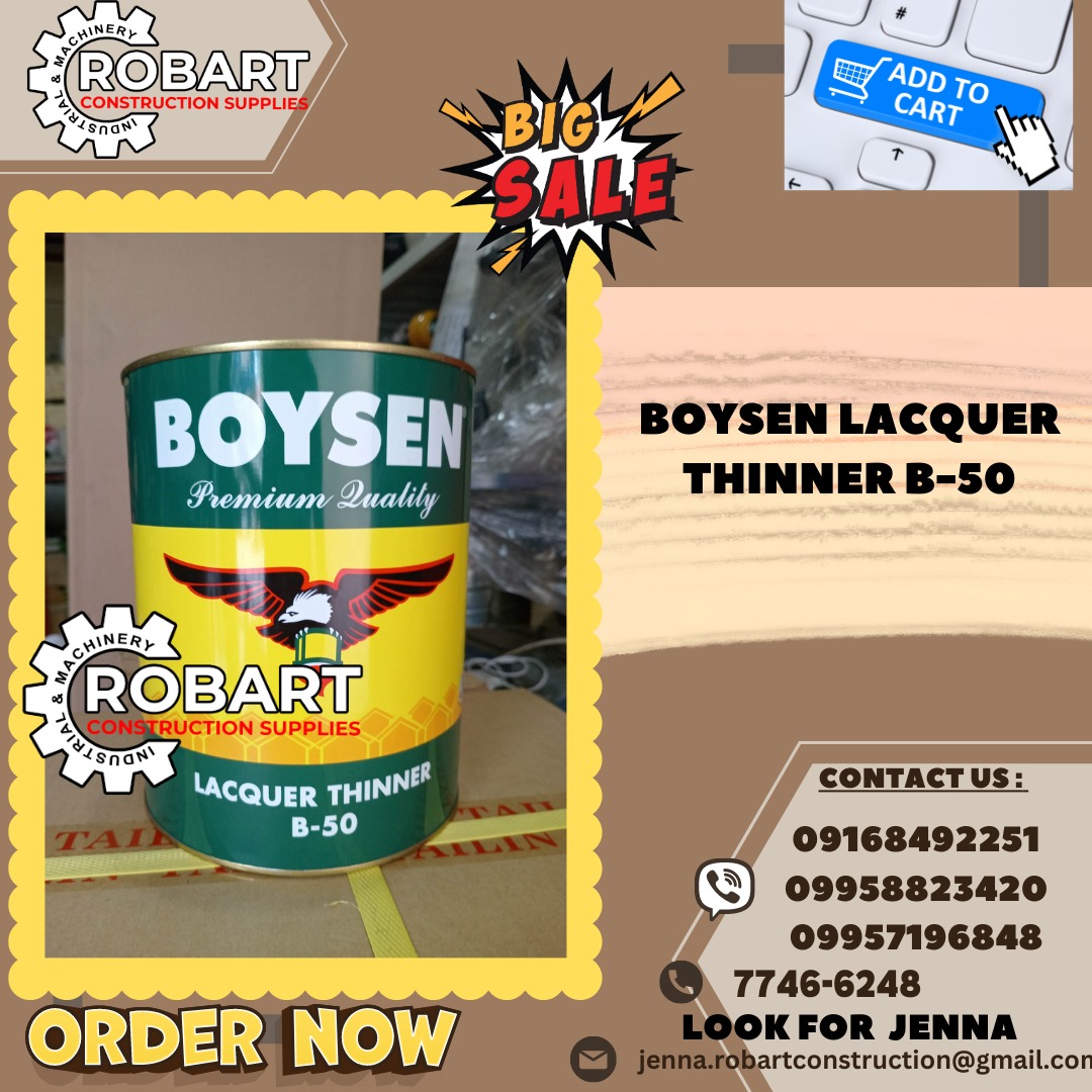 BOYSEN Lacquer Thinner B50, Commercial & Industrial, Construction