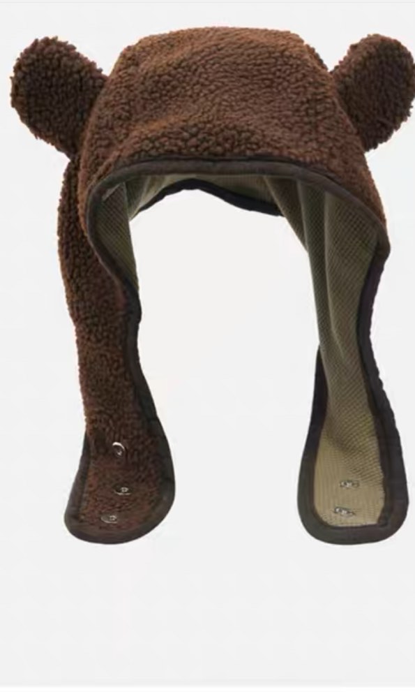 Brown bear Earmuffs Headgear Female, Women's Fashion, Watches