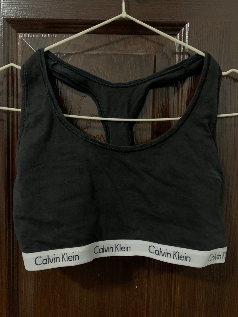 Black calvin klein bra clearance