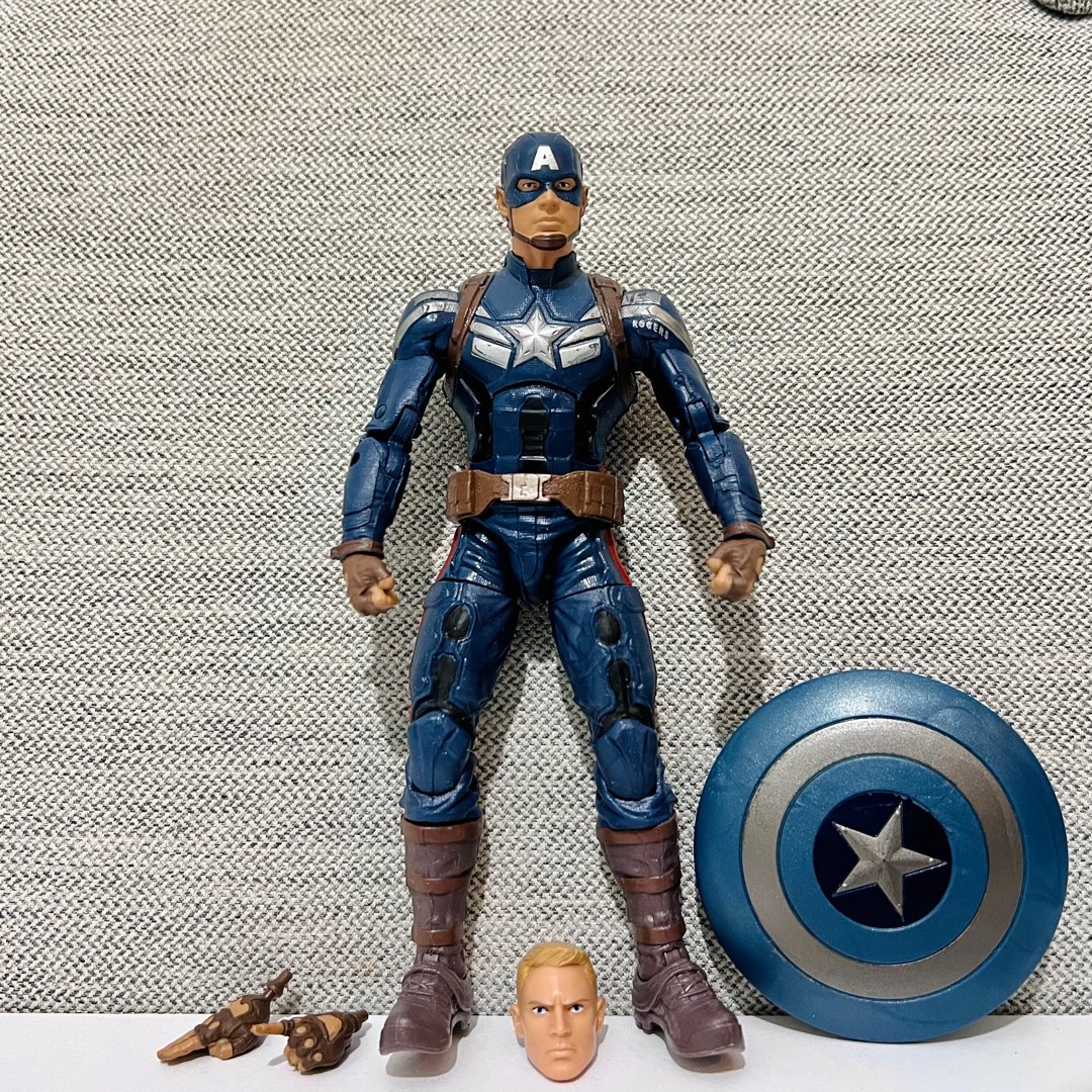 Captain America Stealth Suit Marvel Legends Mandroid BAF Wave 6 Winter  Soldier