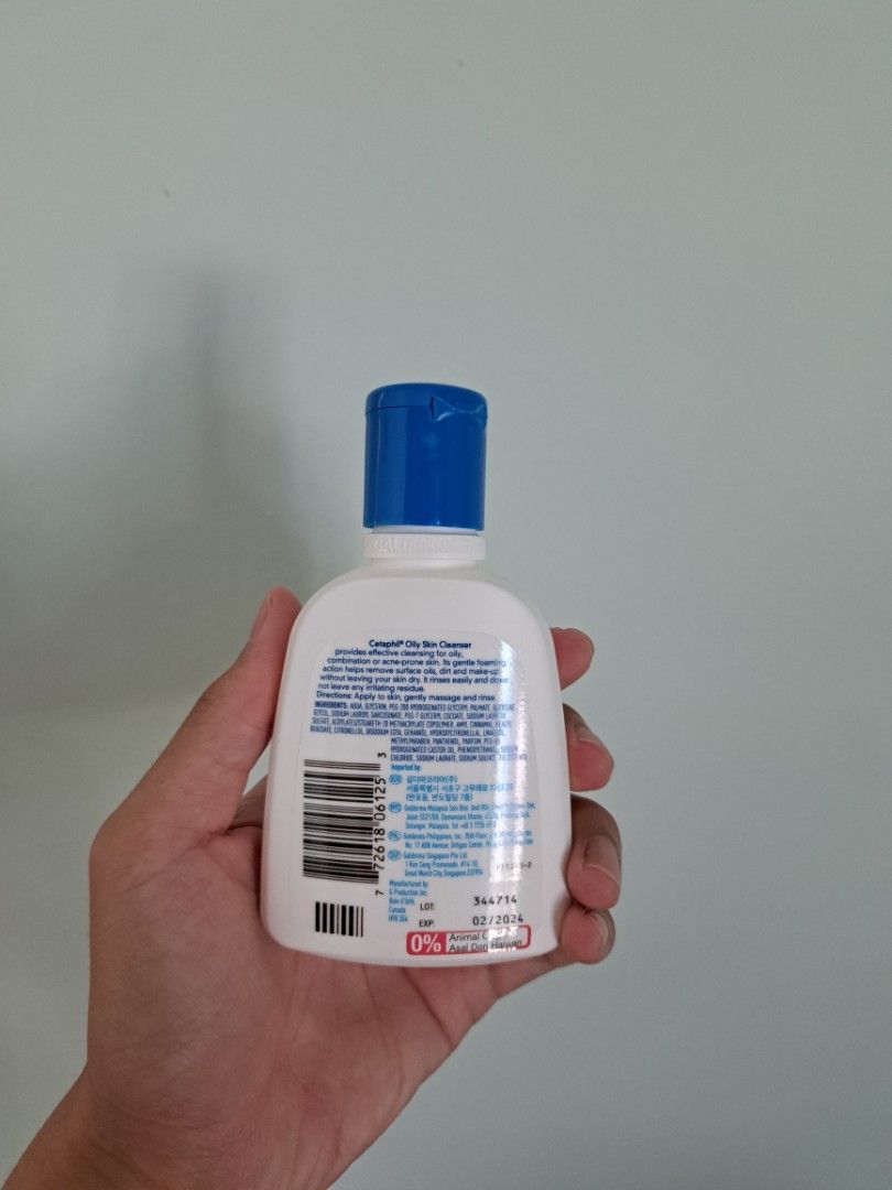 Cetaphil Oily Skin Cleanser [Expire February 2024], Beauty & Personal