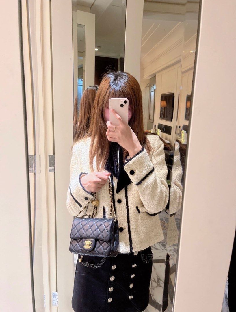CHANEL カンスケ CHANEL シャネル ターンロック カシミア ロング カーディガン