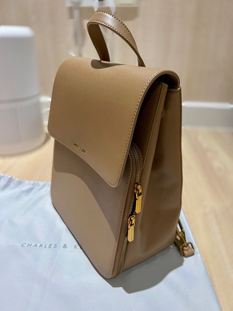 Charles and keith online front flap backpack