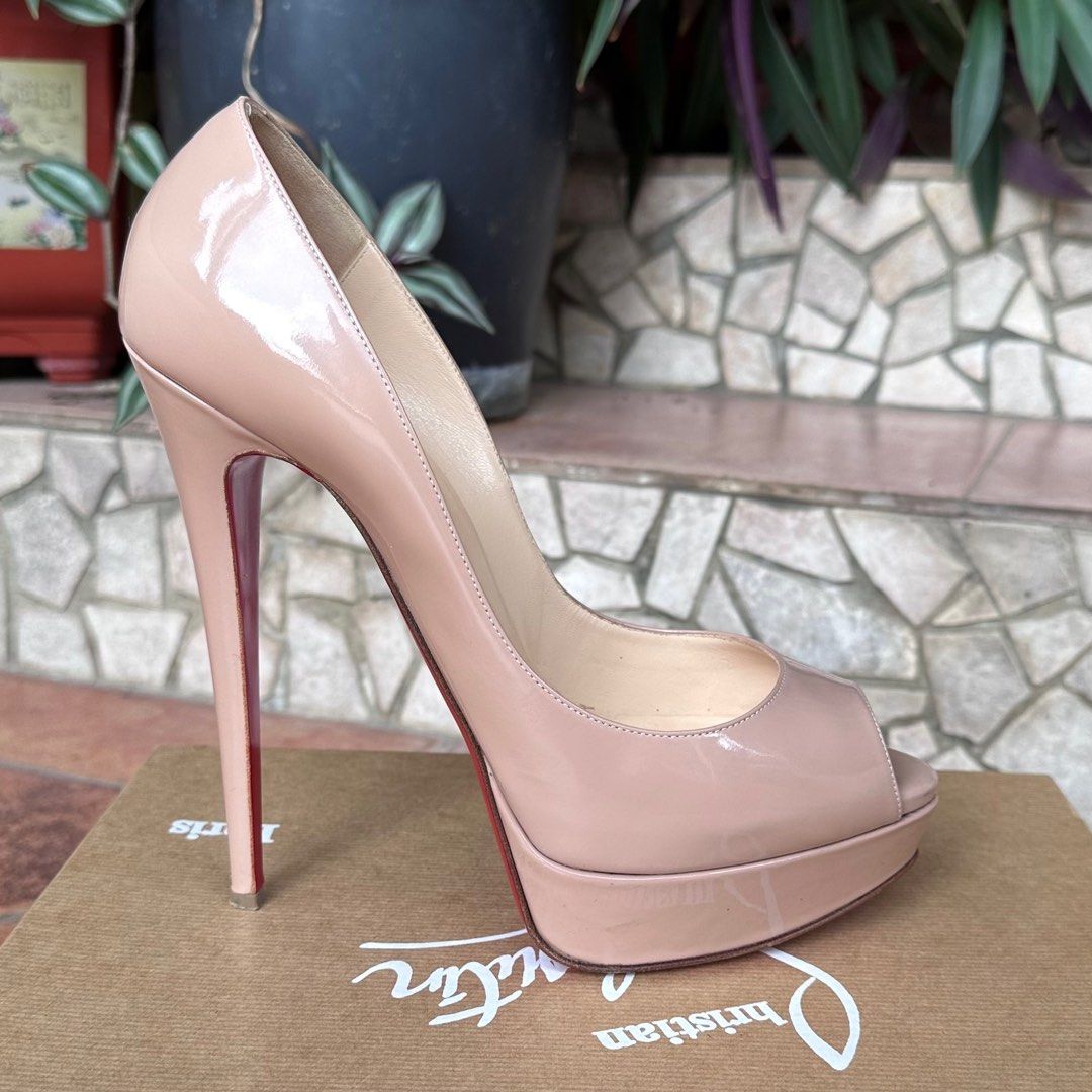 Christian louboutin lady peep nude top