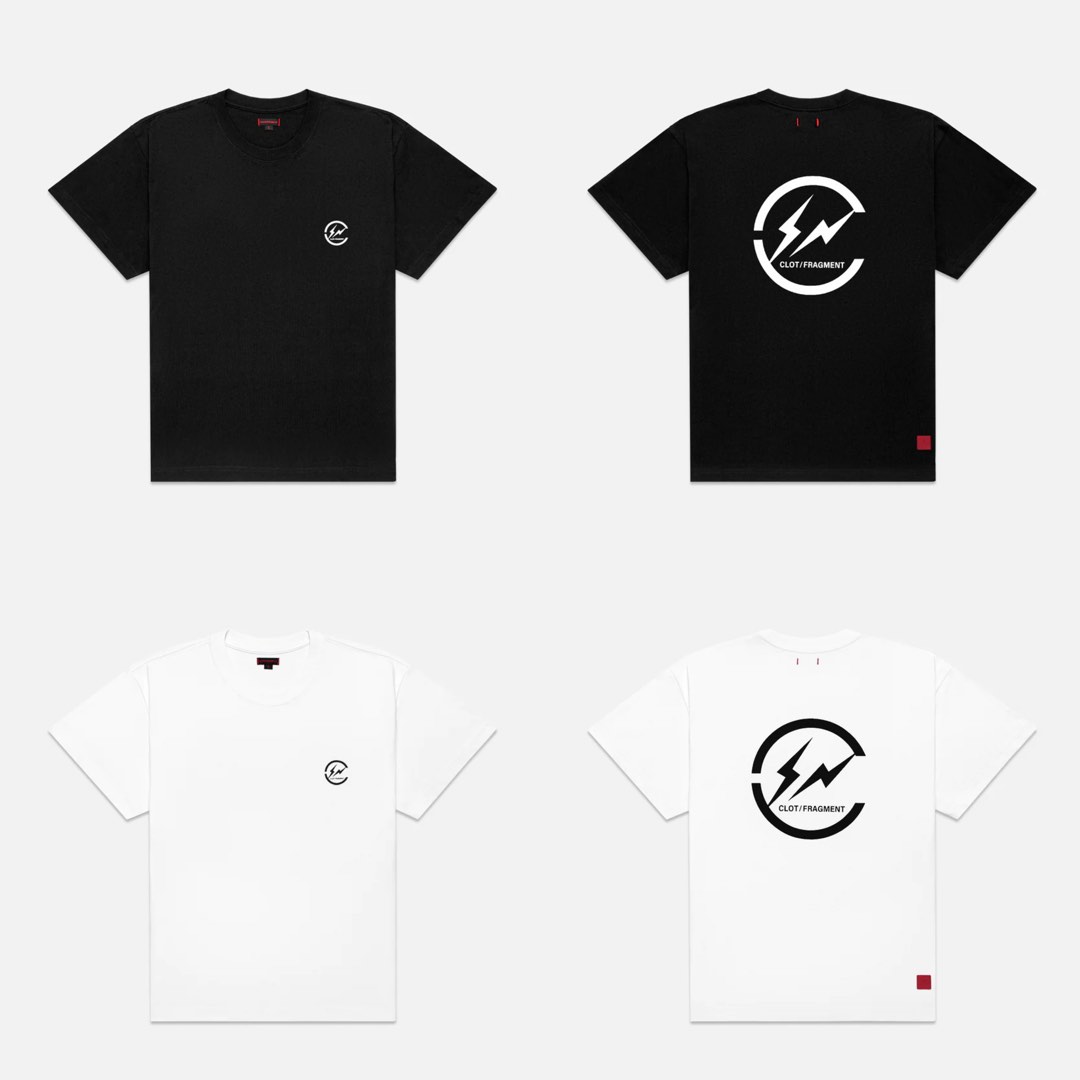 SOLELINKS on X: Ad: CLOT x Fragment Design Collaborative Logo T-shirts  pre-order =>   / X