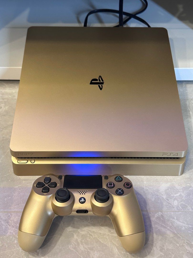 Collectable Limited Edition Gold 1TB PlayStation 4 Video Gaming