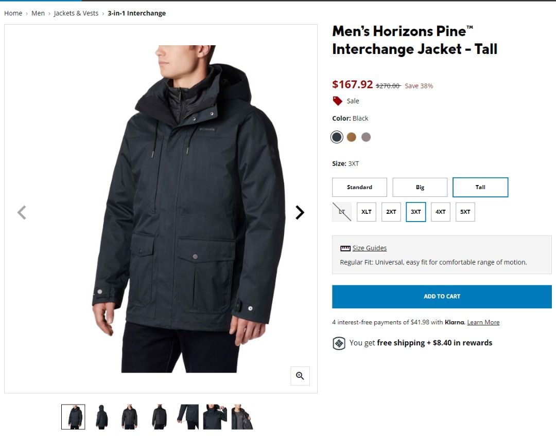 Men's horizons pine interchange jacket cheap