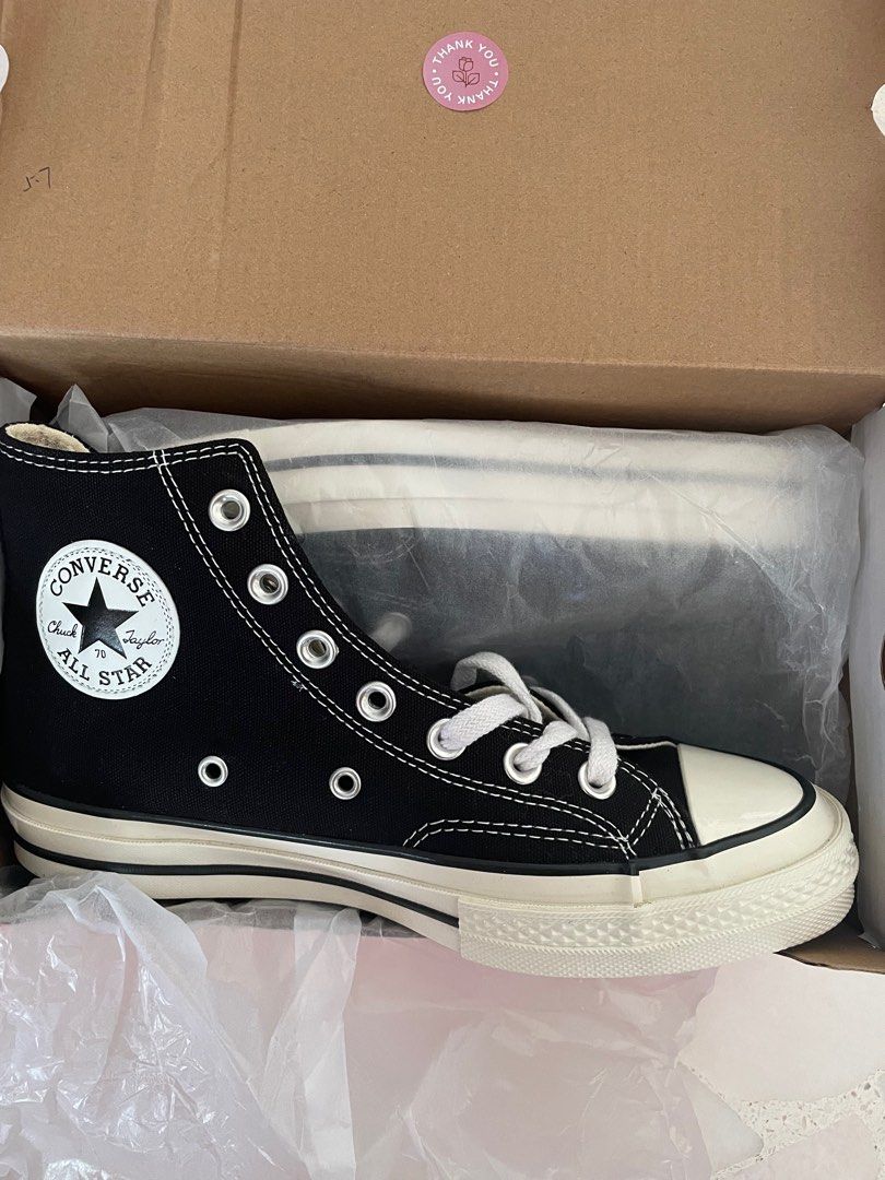 Converse Chuck Taylor 70 Cream Black High Tops