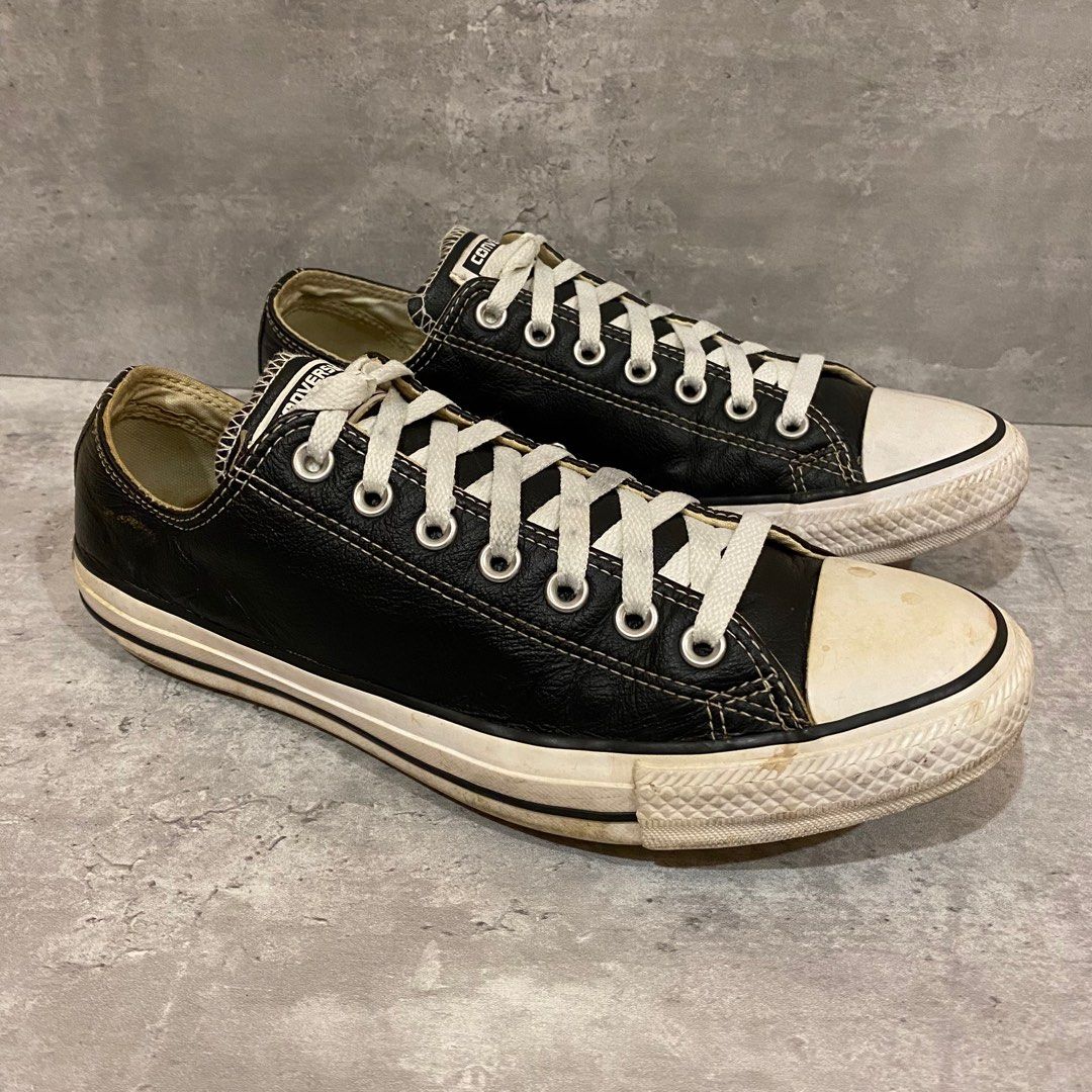 Mens leather top converse 9 uk