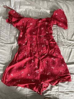 Cotton on Red Jumpsuit Romper