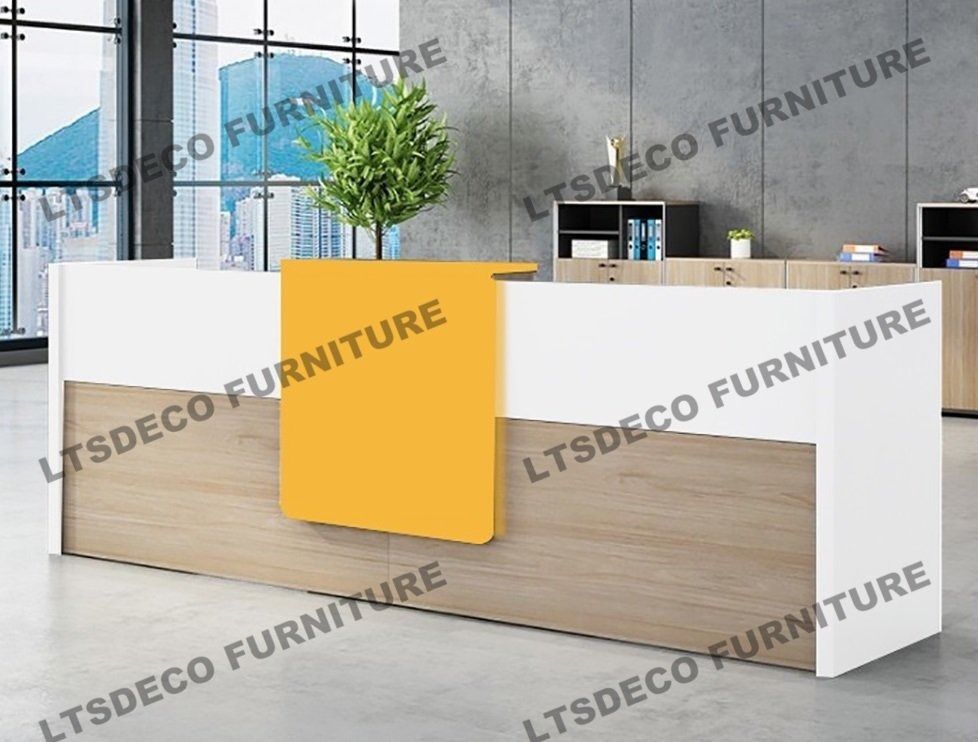 Customized Reception Counter table Office Partition // Office Furniture ...