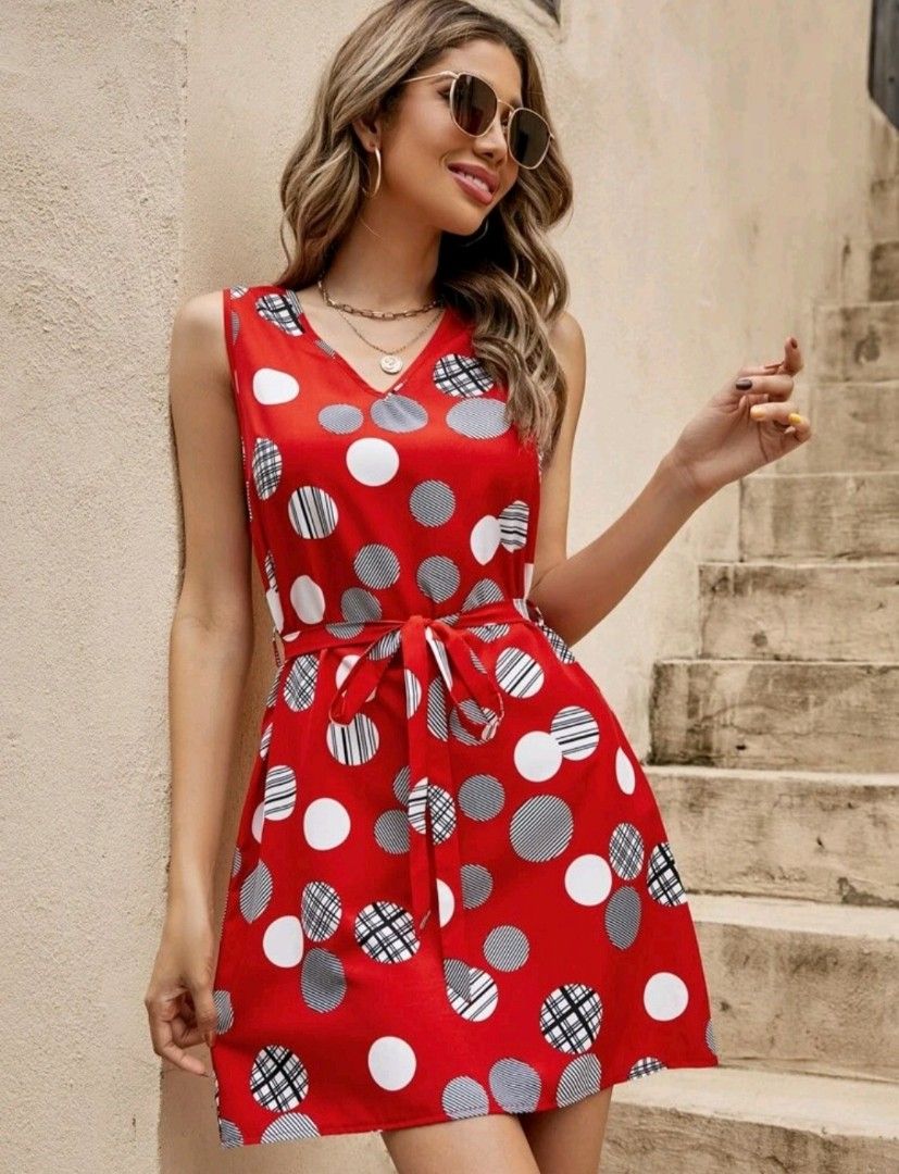 Red spotty new arrivals dress