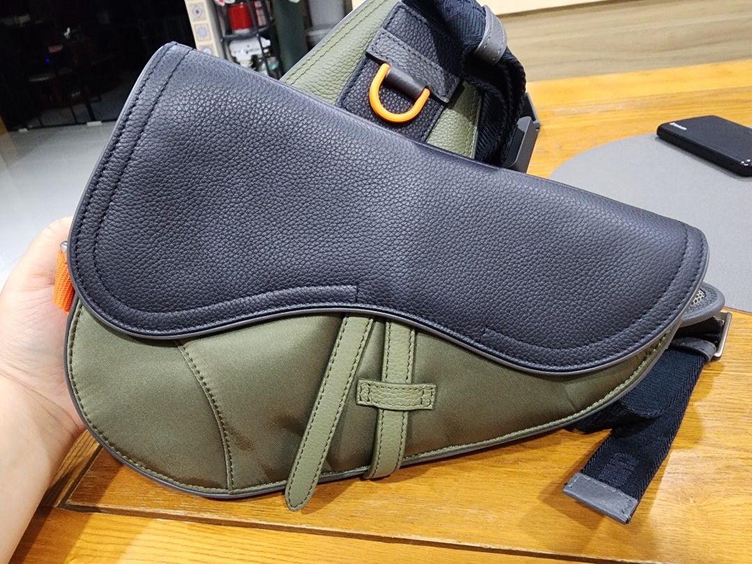 Dior & Sacai Saddle Bag, Men's Fashion, Bags, Sling Bags on Carousell