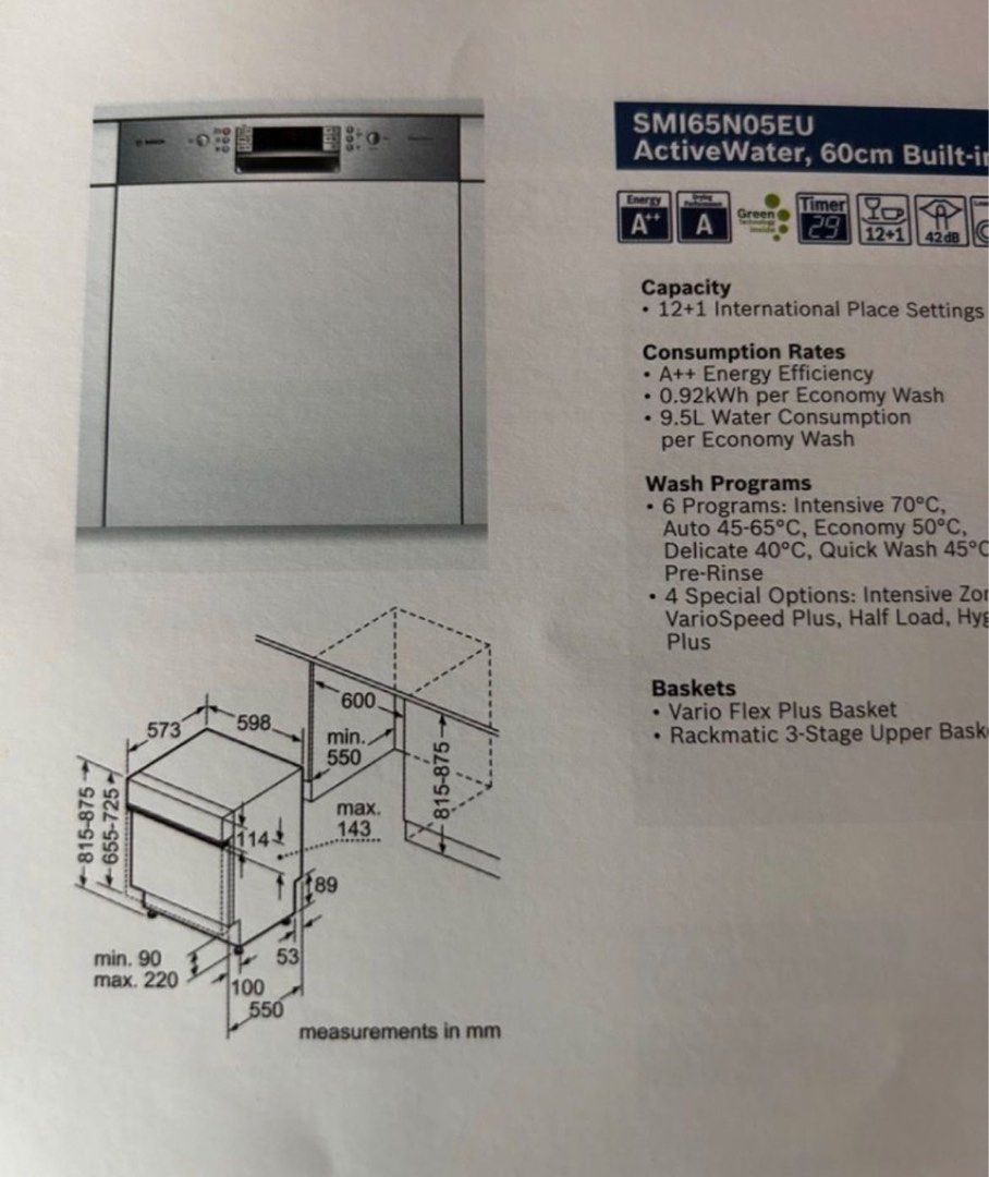Dishwasher, TV & Home Appliances, Washing Machines and Dryers on Carousell