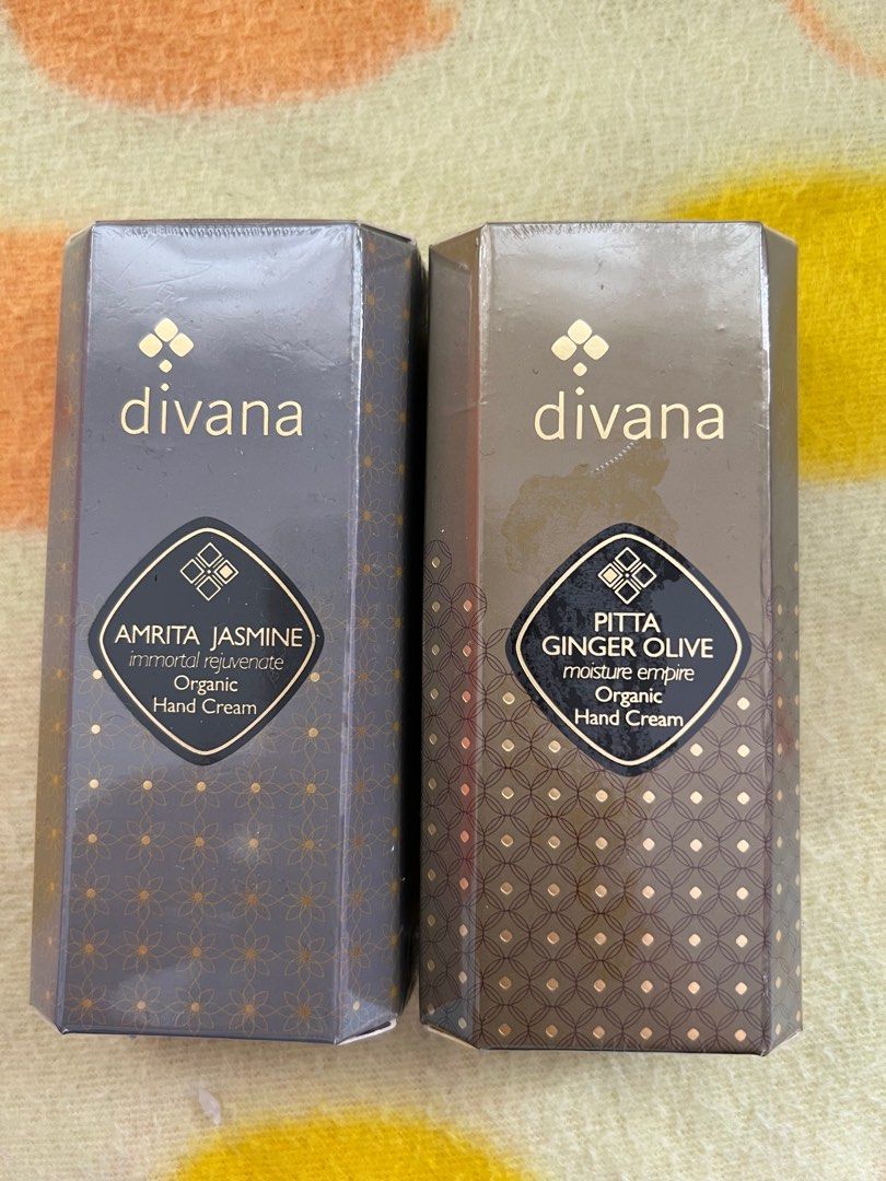 Divana Organic Handcream, Amrita Jasmine, Pitta Ginger Olive, Beauty