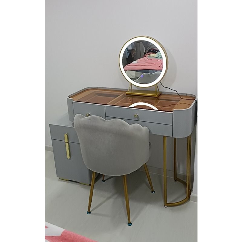Dressing Table/Bedroom storage table, with side cabinet, free install ...
