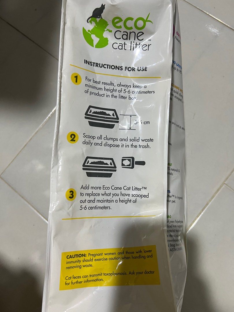 Eco Cane Cat Litter, Pet Supplies, Health & Grooming on Carousell
