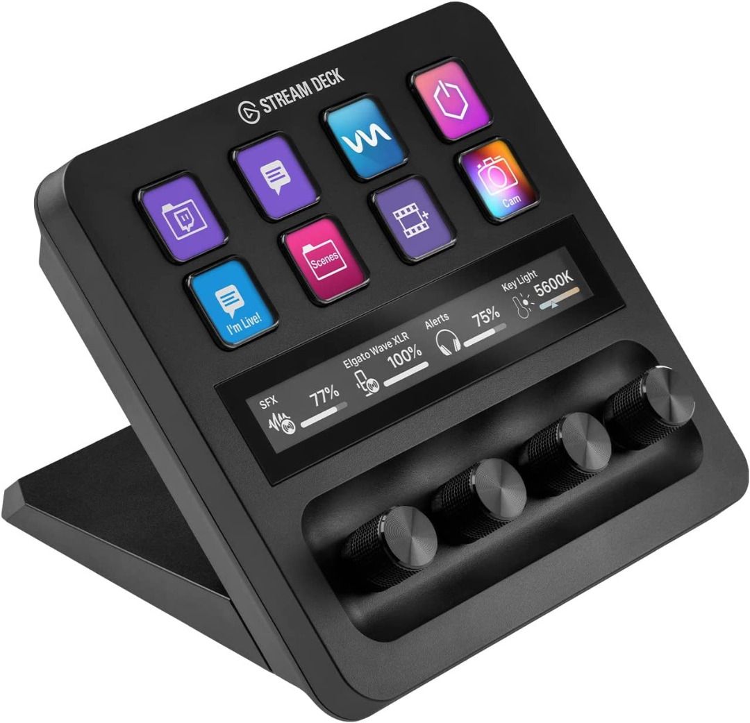 Elgato Stream Deck + | Go live, pan, zoom, change scenes, and more. Scrub,  trim, and cut in post. It's a full-scale production crew on your desktop.,  Audio, Other Audio Equipment on